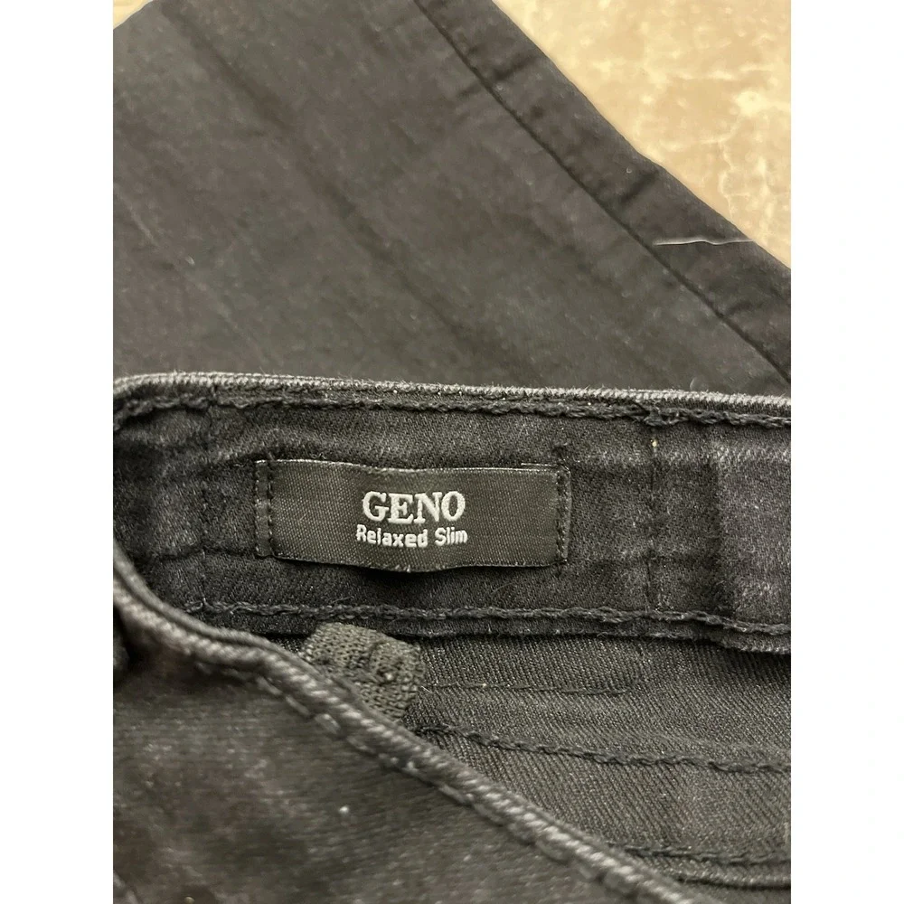 TRUE RELIGION Youth Jeans Black Gene Relaxed Slim Adjustable Waist Sz 10